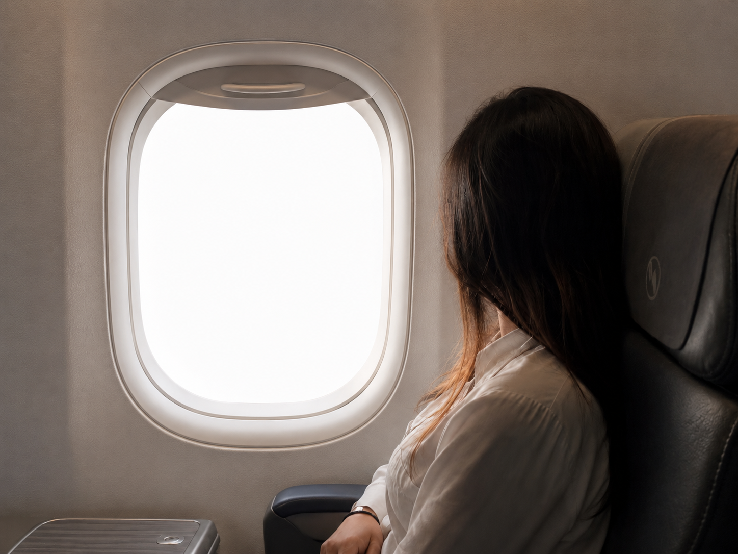 View from an airplane window